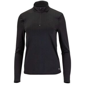 EleVen by Venus Williams Legacy Long Sleeve Top Black New $98 Size XS